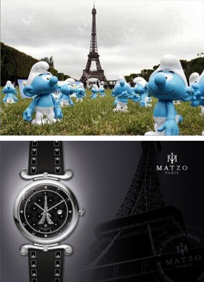 《蓝精灵2》开启巴黎冒险之旅热推“电影埃菲尔”腕表