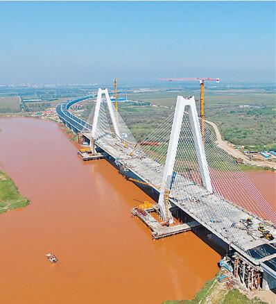 黄河永宁图片:黄河再添新桥